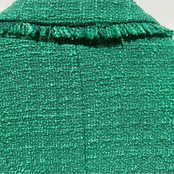 Karl Lagerfeld Vibrant Green Textured Blazer - Picture 6 of 6